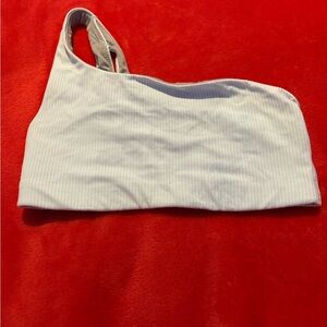 lululemon ribbed Nulu of the shoulder bra